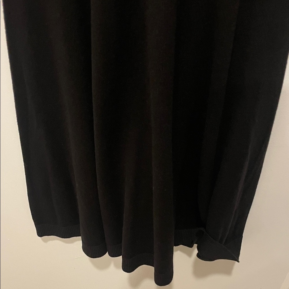 Eliza J Blue and Black Striped Long Sleeve Dress - Picture 9 of 9